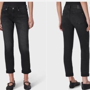 rag & bone The DRE Low Rise Boyfriend Rolled Up Jeans Size: 25